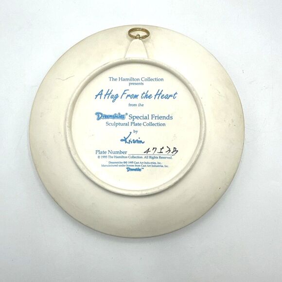 Dreamsicles Sculptural Plate "Hug from the Heart" VINTAGE 1995 Hamilton - Picture 3 of 7